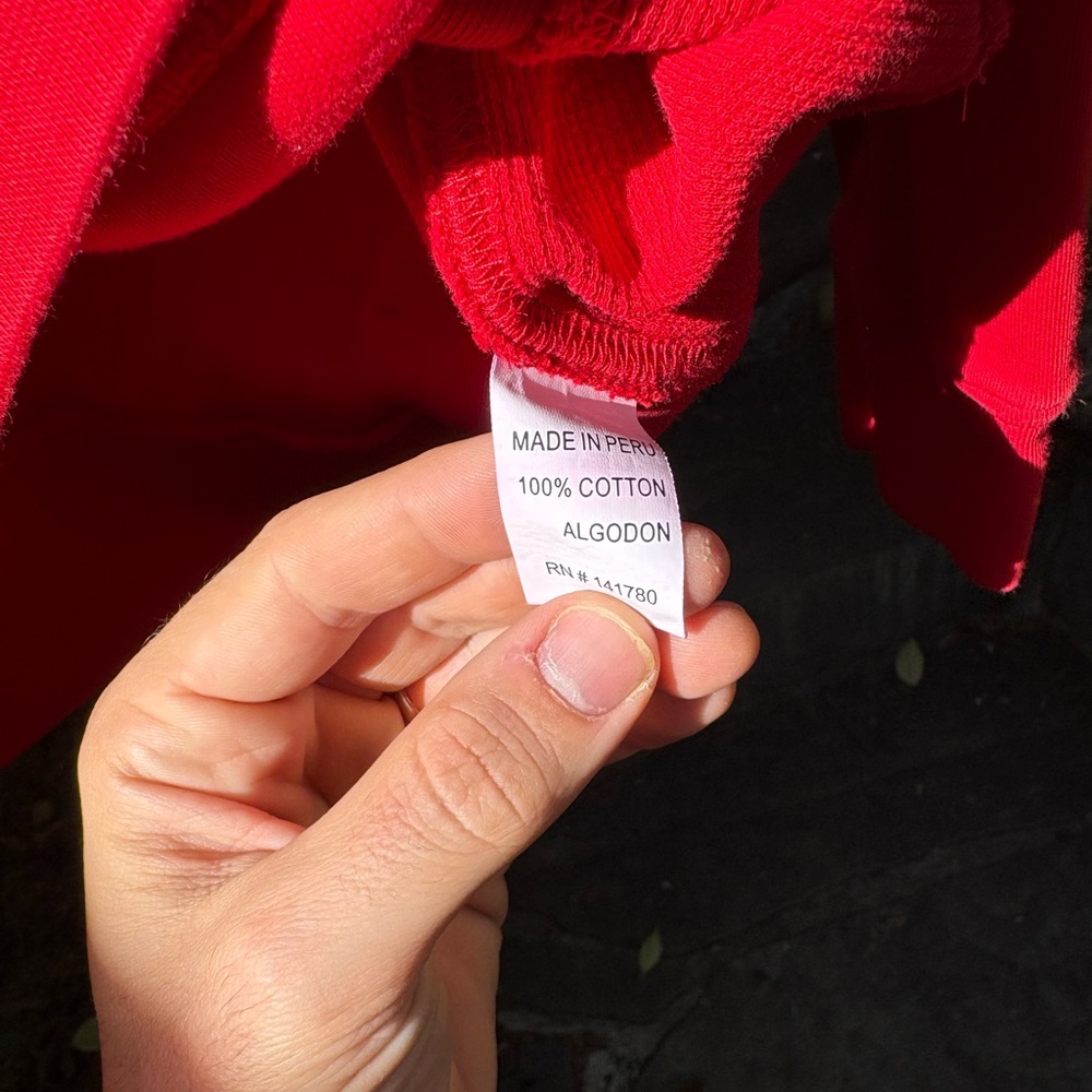 Bobby Jones Red Quarter-Zip Sweater with Contrast Trim - Picture 4 of 4